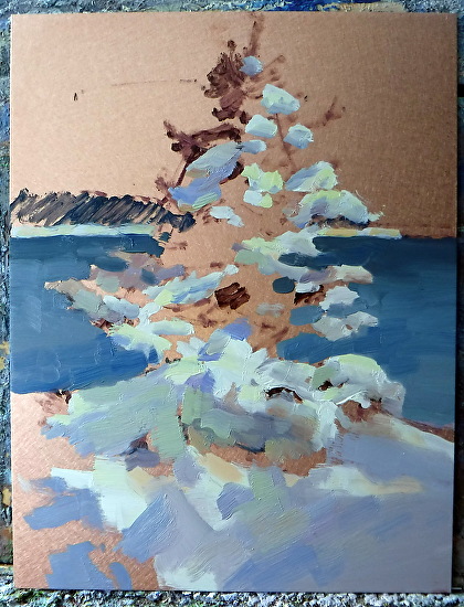 Painting My World: Painting Reflections with a Turpenoid Wash