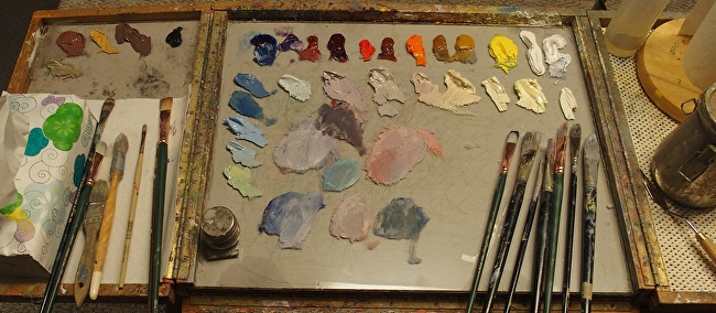 Painting Tools and Paint Palettes