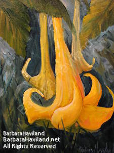 #trumpet,#yellow,#oilpainting,#framed,#BarbaraHavilandFineArt.com