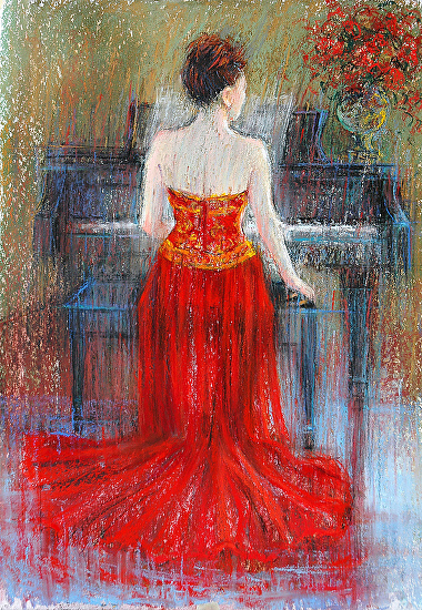 September McGee - Work Zoom: Piano Series - The Red Dress