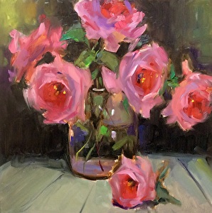 Laurie Johnson - Work Detail: Backyard Roses 2