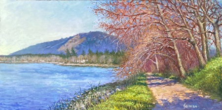 Fly-fishing I Painting by German Mckenzie