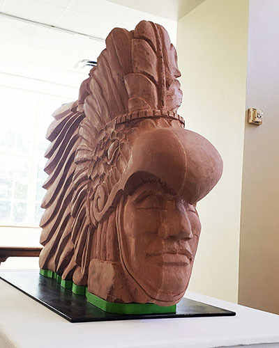 aztec eagle warrior head