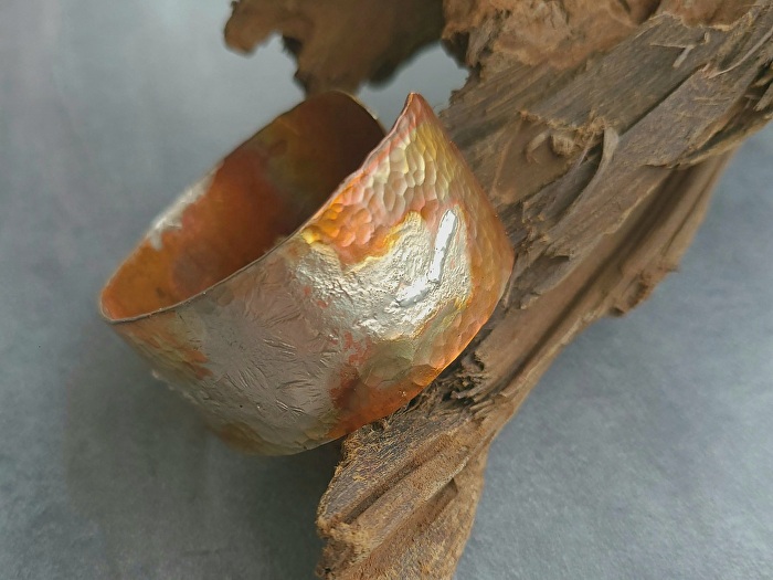 Margaret Dent - Work Zoom: Copper & Faux-reticulated Flame Painted