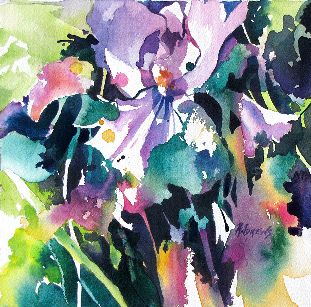 Rae Andrews - Work Zoom: Iris Focus..Watercolor ,,Texas Artist...Rae ...