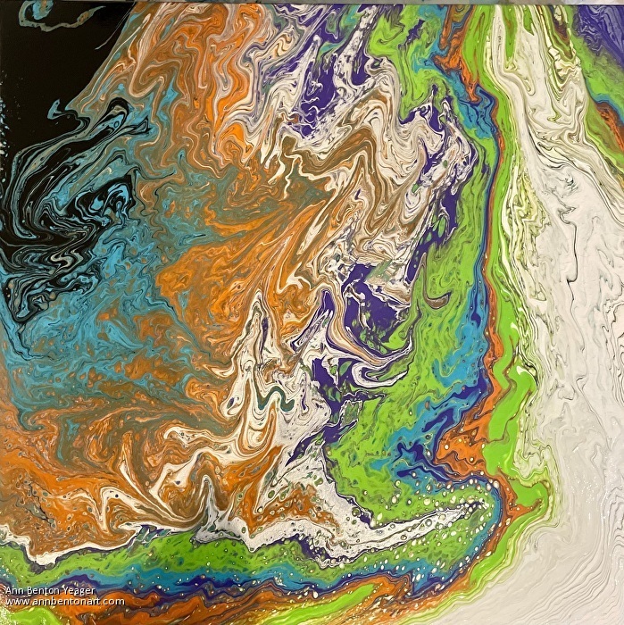 CORAL REEF - Beautiful Acrylic Pouring Technique with Multicolor Cells -  Fluid Art - Acrylic Pouring 