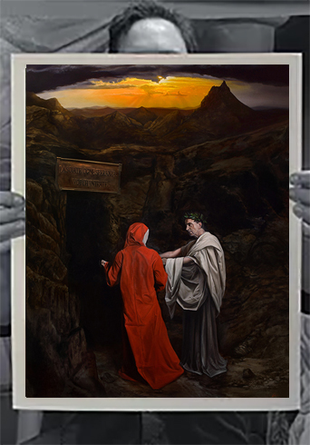 Canto 3: Dante and Virgil at the Entrance to Hell by Eric Armusik