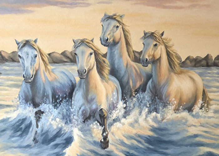 Sandra Olson - Work Zoom: Horses of the Sea