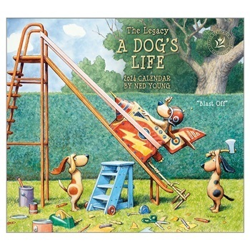 Ned Young - Book - 2024 DOG'S LIFE CALENDAR