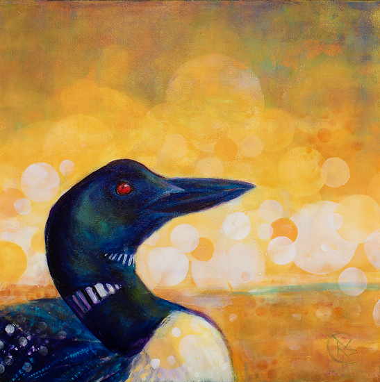 common loon painting